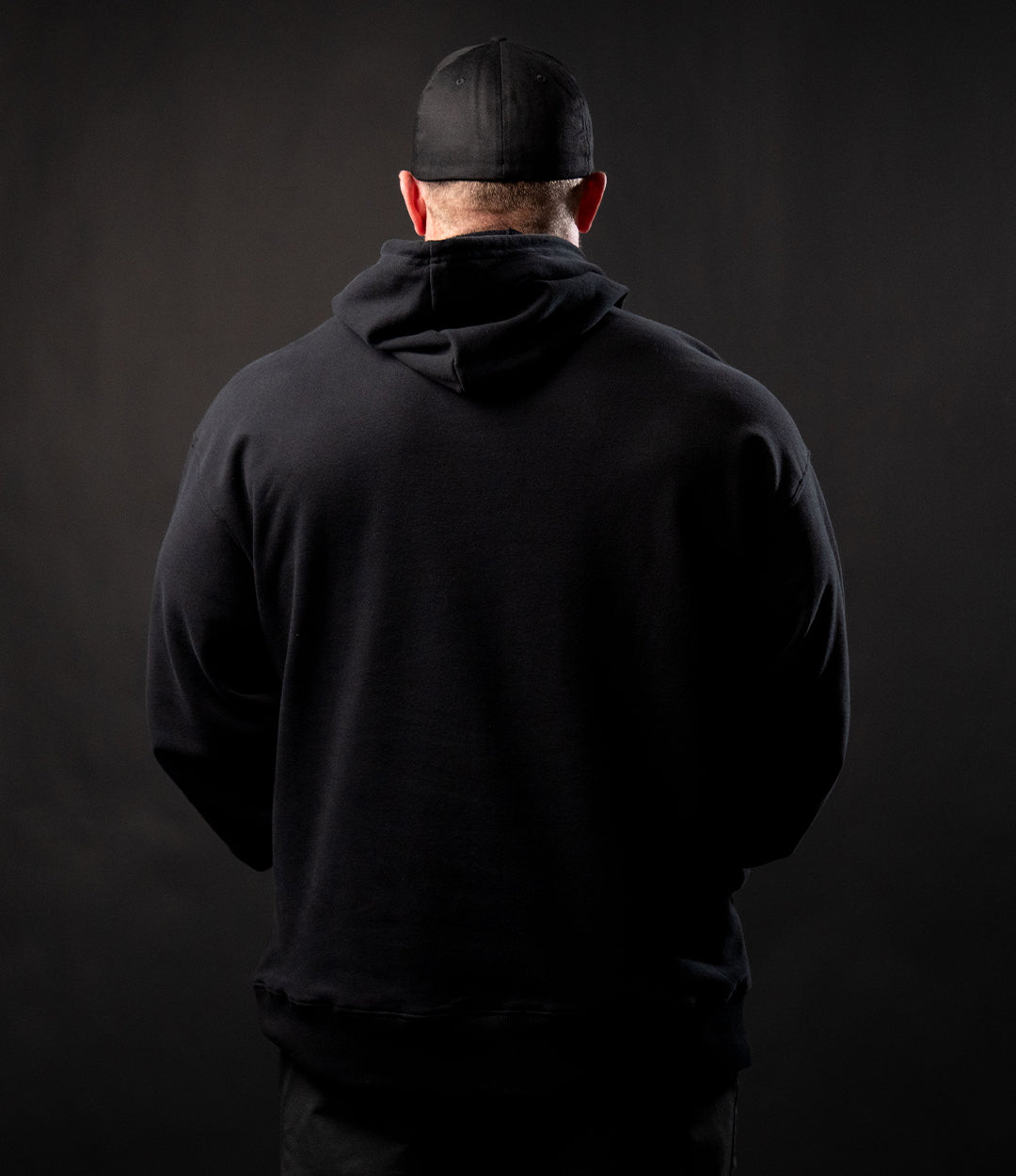 Axe & Sledge Logo Hoodie - White on Black