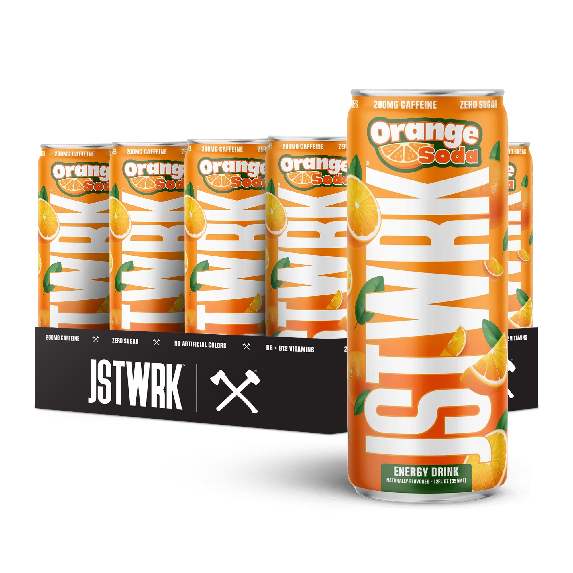 JSTWRK ORANGE SODA 12-PACK – Axe & Sledge Supplements