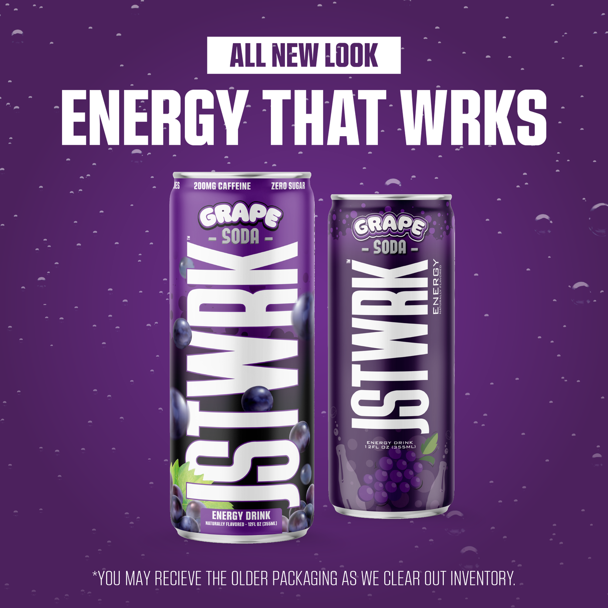 JSTWRK // Energy Drink - Grape Soda