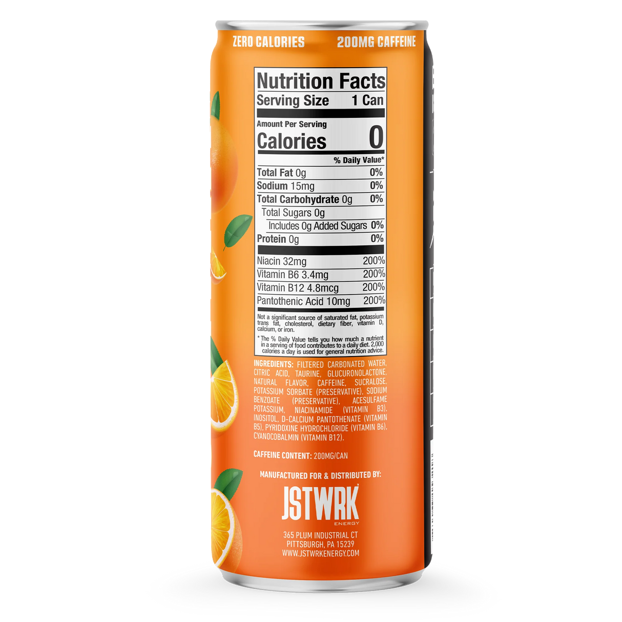 JSTWRK // Energy Drink - Orange Soda