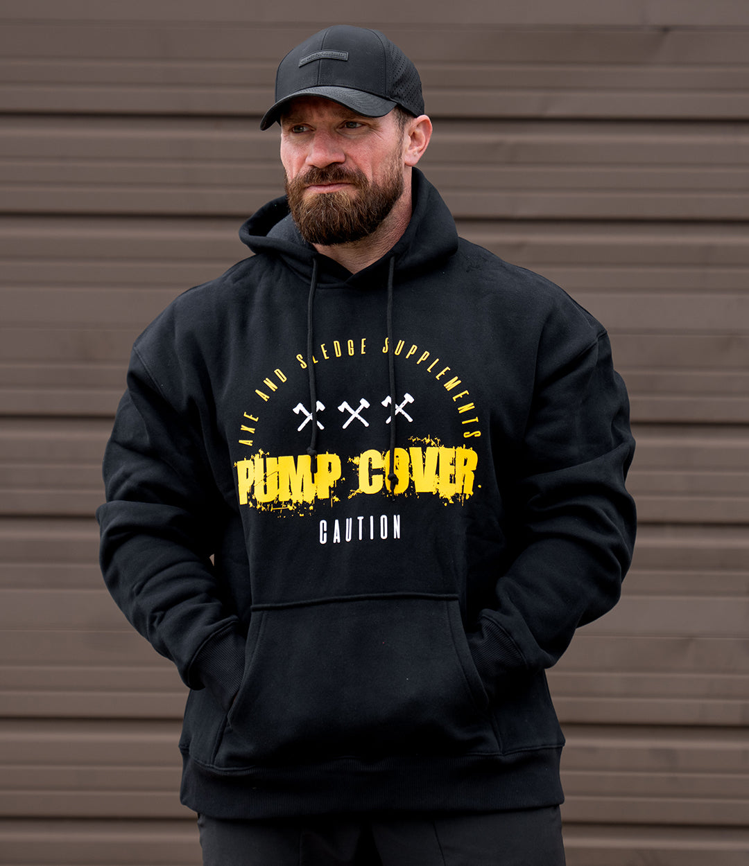 Pump Cover Hoodie // Black & Gold