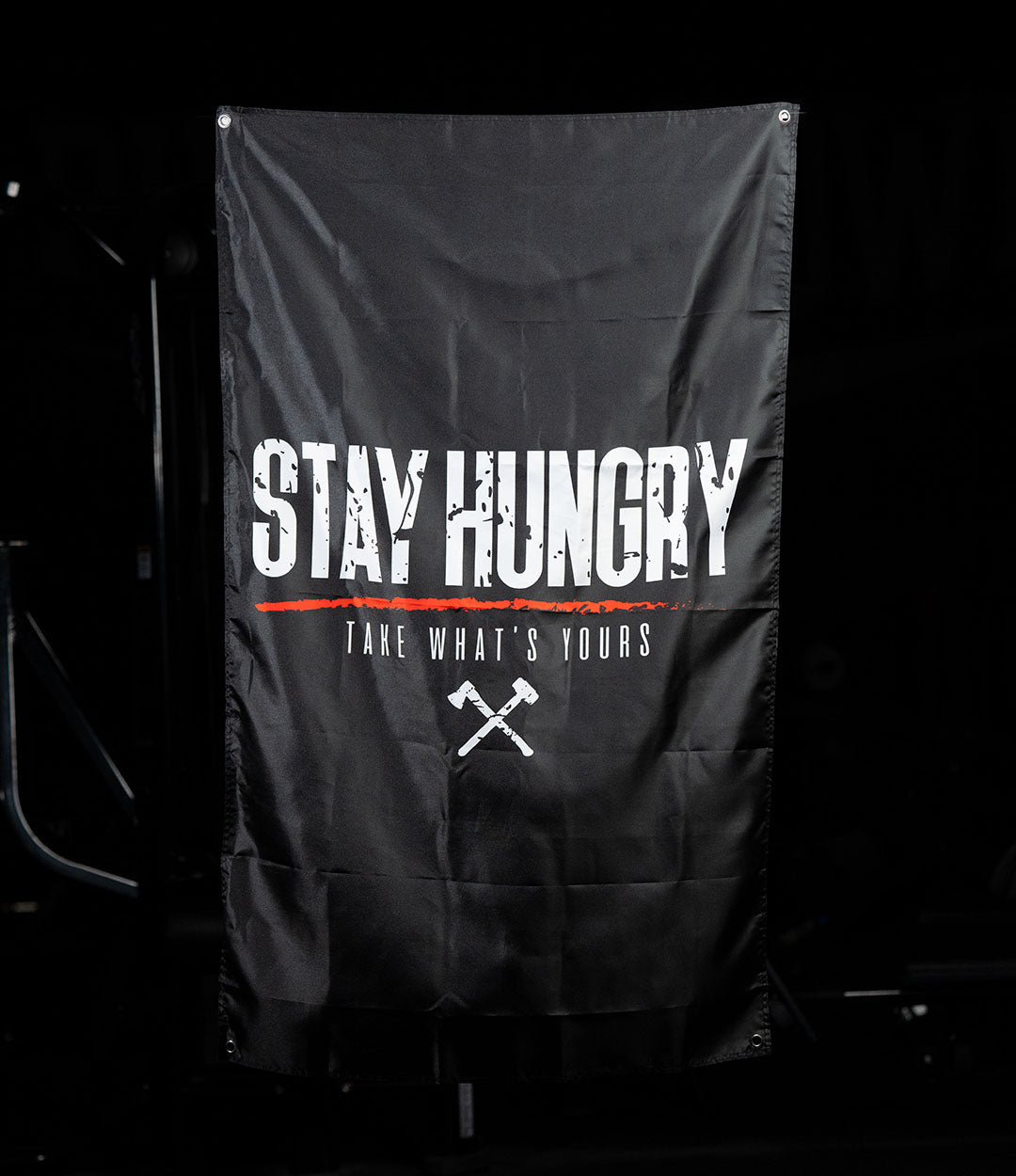 Stay Hungry Banner Flag