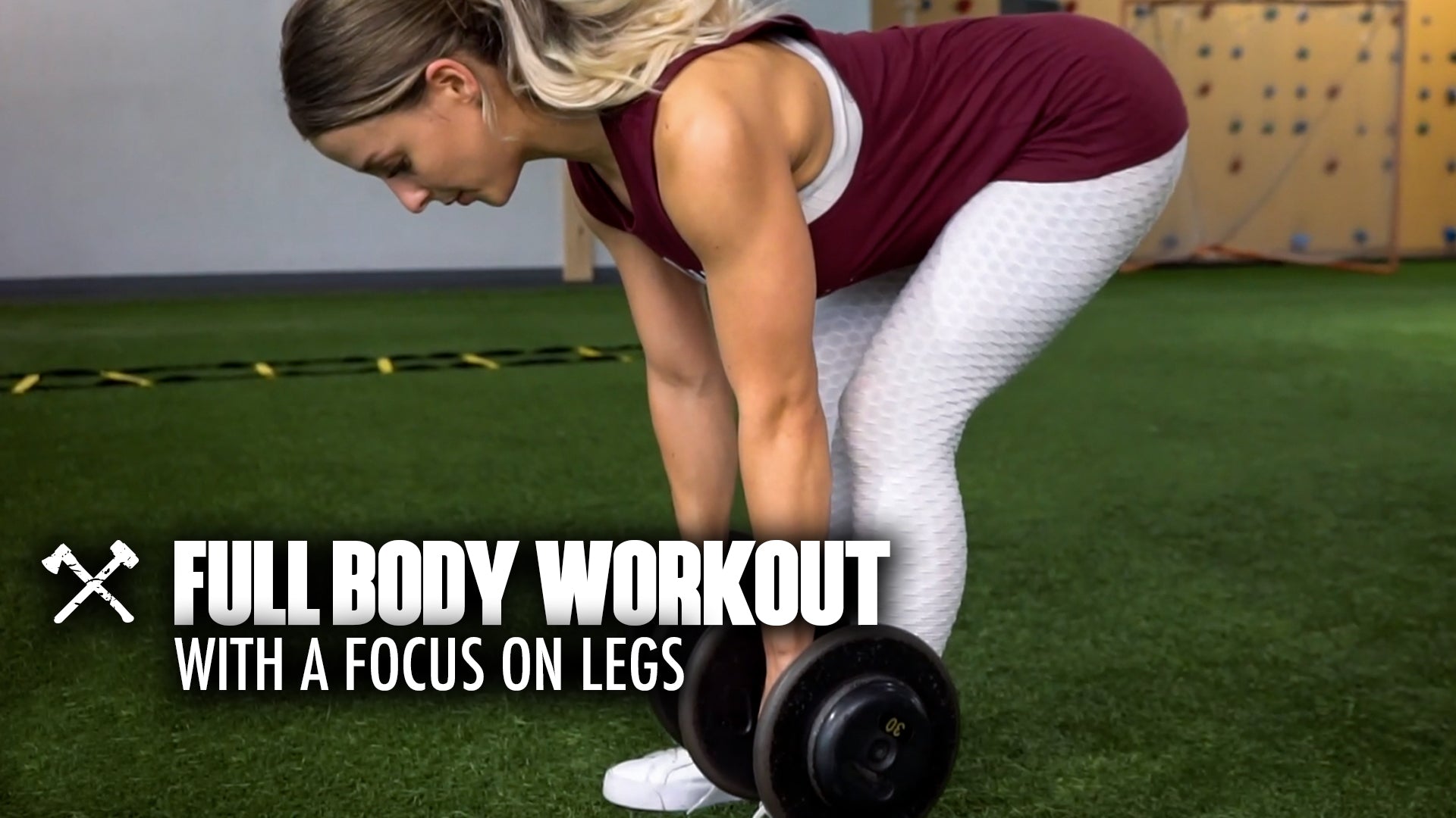 Full Body Workout With a Focus on Legs Krista Gia Axe Sledge