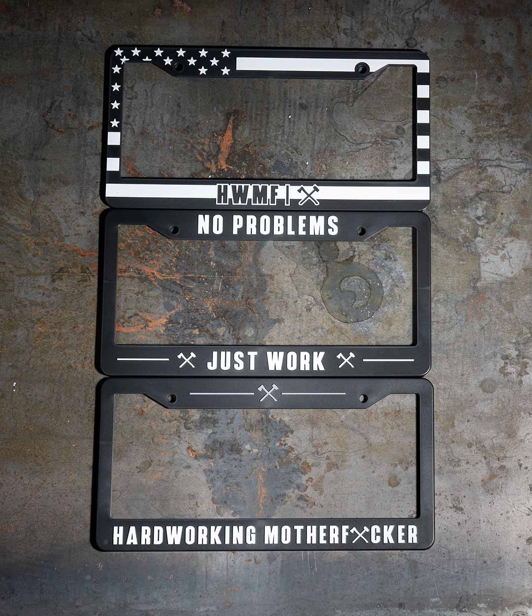 License Plate Cover (Set of 3)