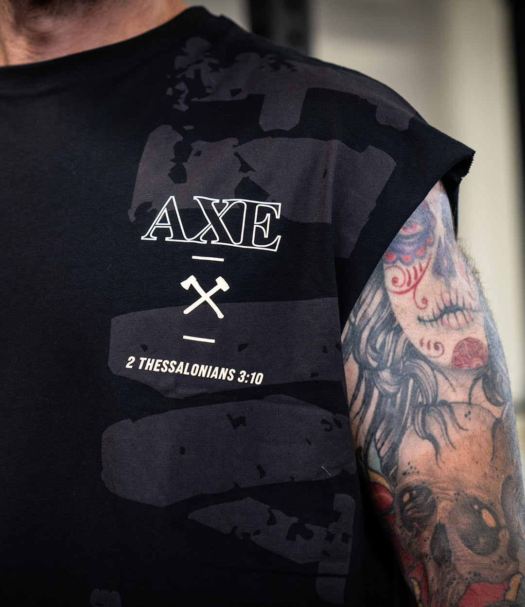 Vert HWMF Cut Off Oversized Tee - Mud on Black