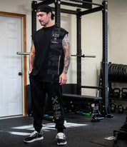 Vert HWMF Cut Off Oversized Tee - Mud on Black