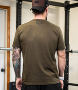 Axe Logo Tee - Black on Military