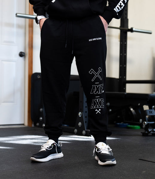 AXE Stacked Logo French Terry Joggers – Axe & Sledge Supplements