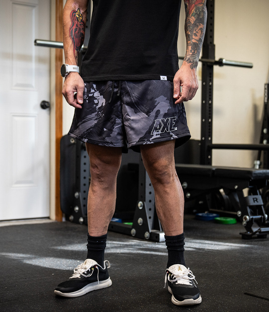Axe Mountain Ash Camo Mesh Shorts – Axe & Sledge Supplements Axe Mountain Ash Camo Mesh Shorts – Axe & Sledge Supplements