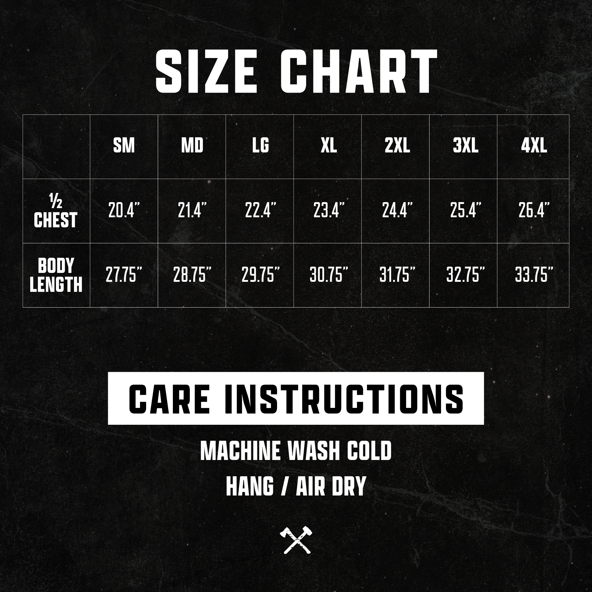 Axe Logo Seth Cut - White on Black