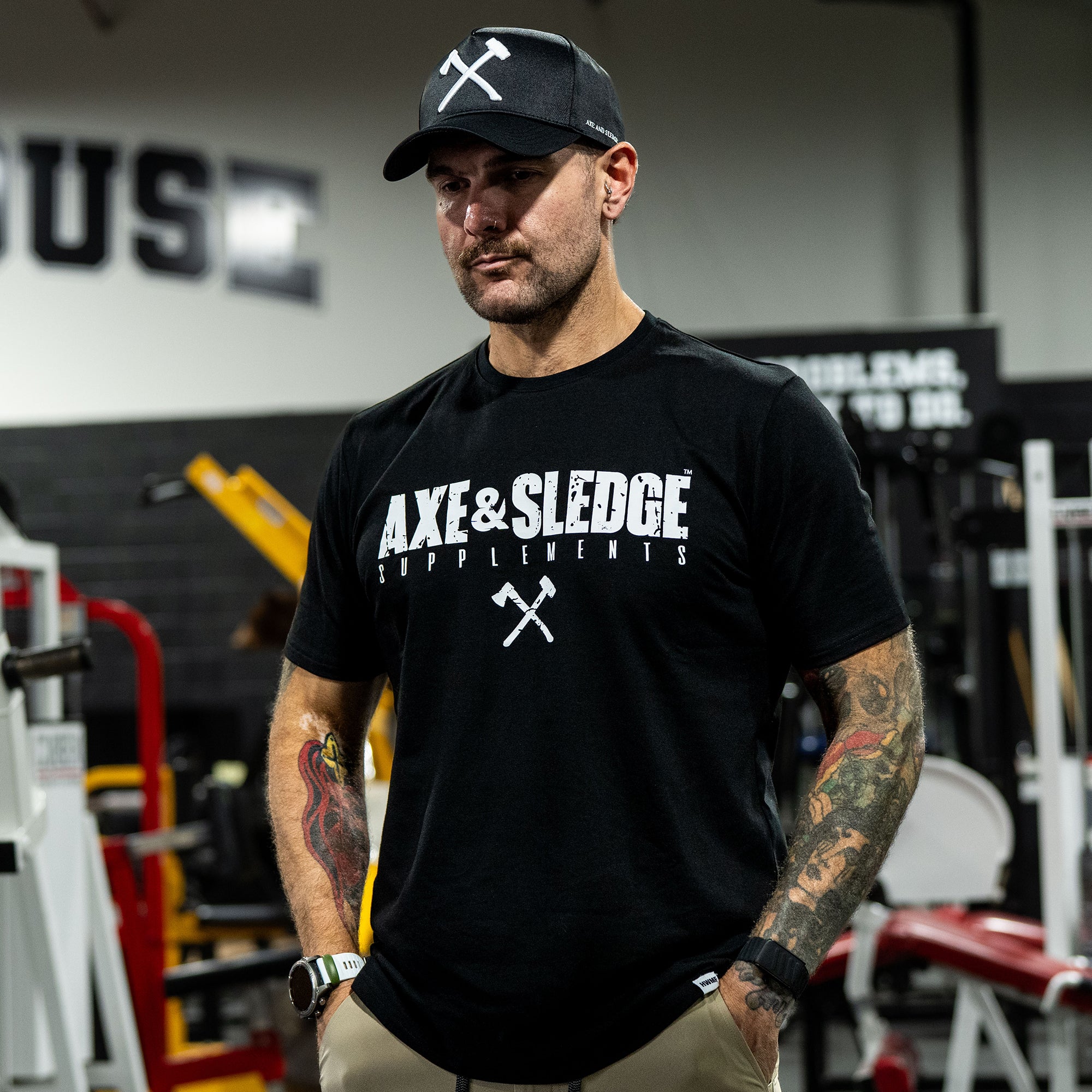 AXE LOGO TEE // BLACK