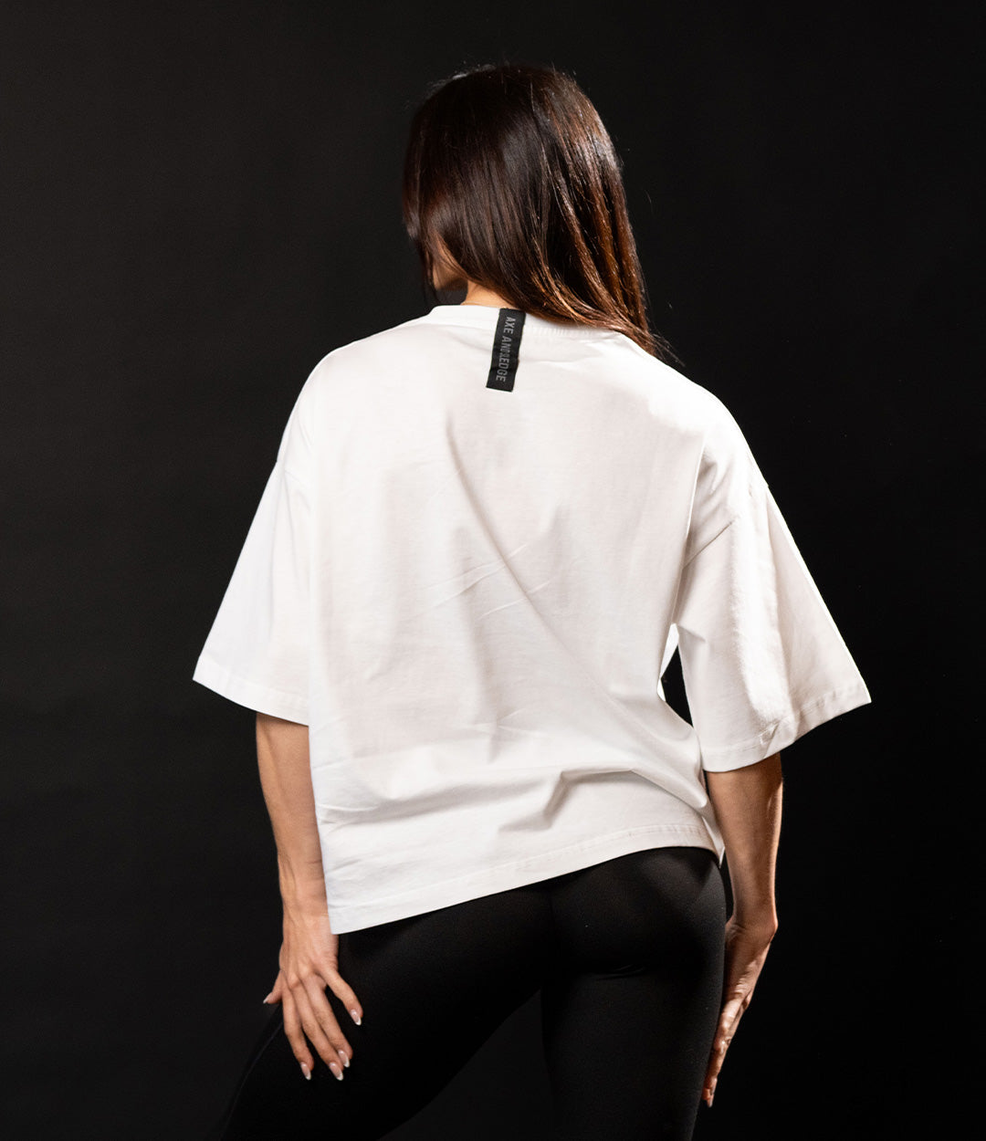 Black on White Women’s Pump Cover Crop Drop