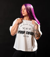 Black on White Women’s Pump Cover Crop Drop