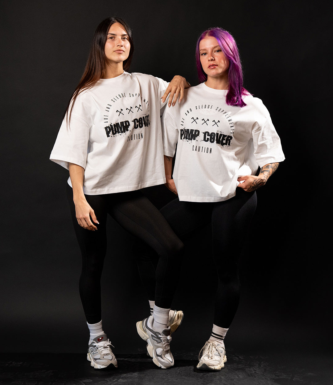 Black on White Women’s Pump Cover Crop Drop