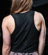 Mesh-Back Crop Axe Tank Top