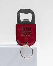 Demo Crew Leather Keychain Bottle Opener