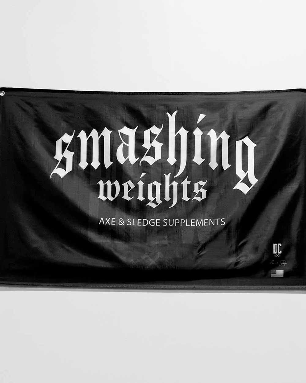 Demo Crew Smashing Weights Flag