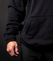 Axe & Sledge Logo Hoodie - White on Black