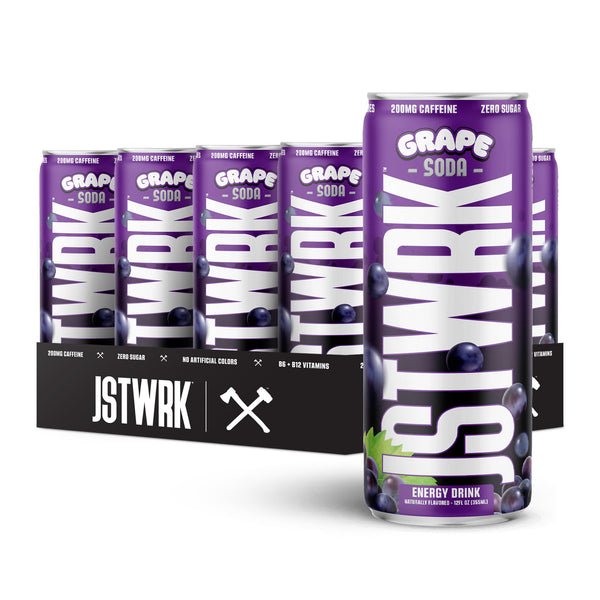 JSTWRK GRAPE SODA 12-PACK – Axe & Sledge Supplements