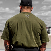 Oversized Logo Tee // Military