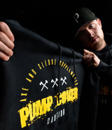 Pump Cover Hoodie // Black & Gold