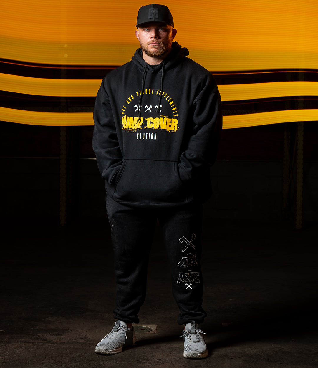 Pump Cover Hoodie // Black & Gold