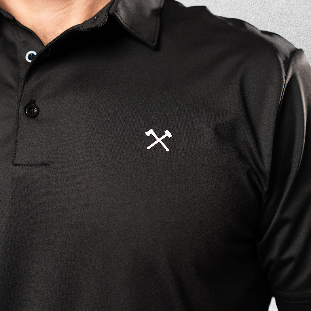 Polo // White on Black