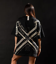 Stencil Axe Drop Shoulder