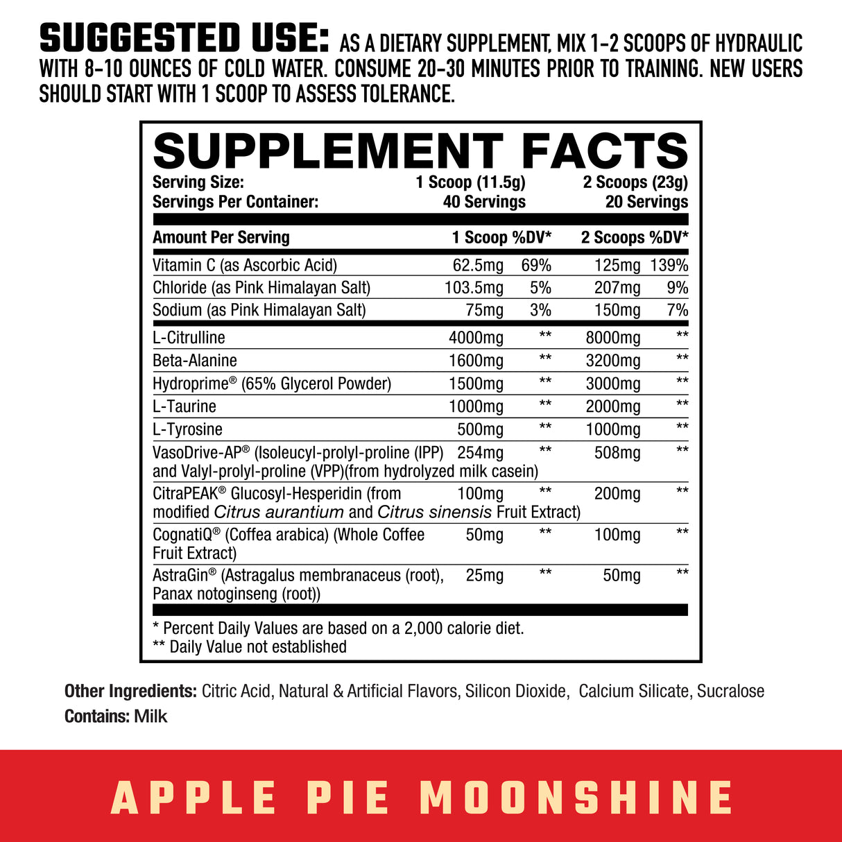 HYDRAULIC V2 // APPLE PIE MOONSHINE