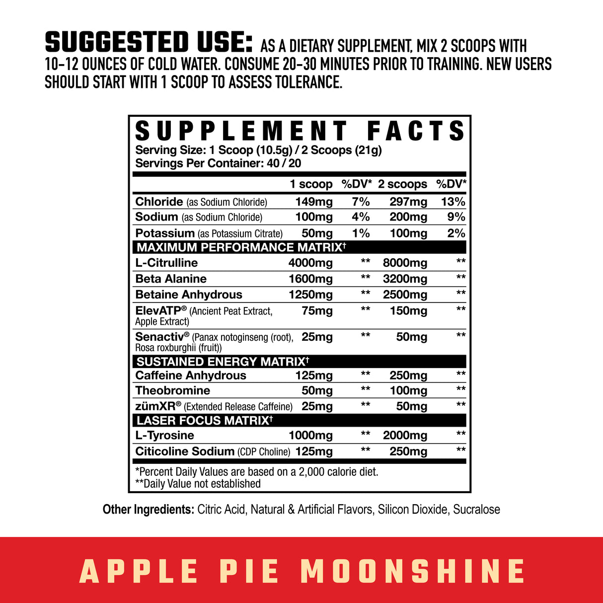 INTAKE // APPLE PIE MOONSHINE