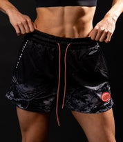 Black Fade Camo Women's Mesh Short