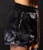 Black Fade Camo Women's Mesh Short