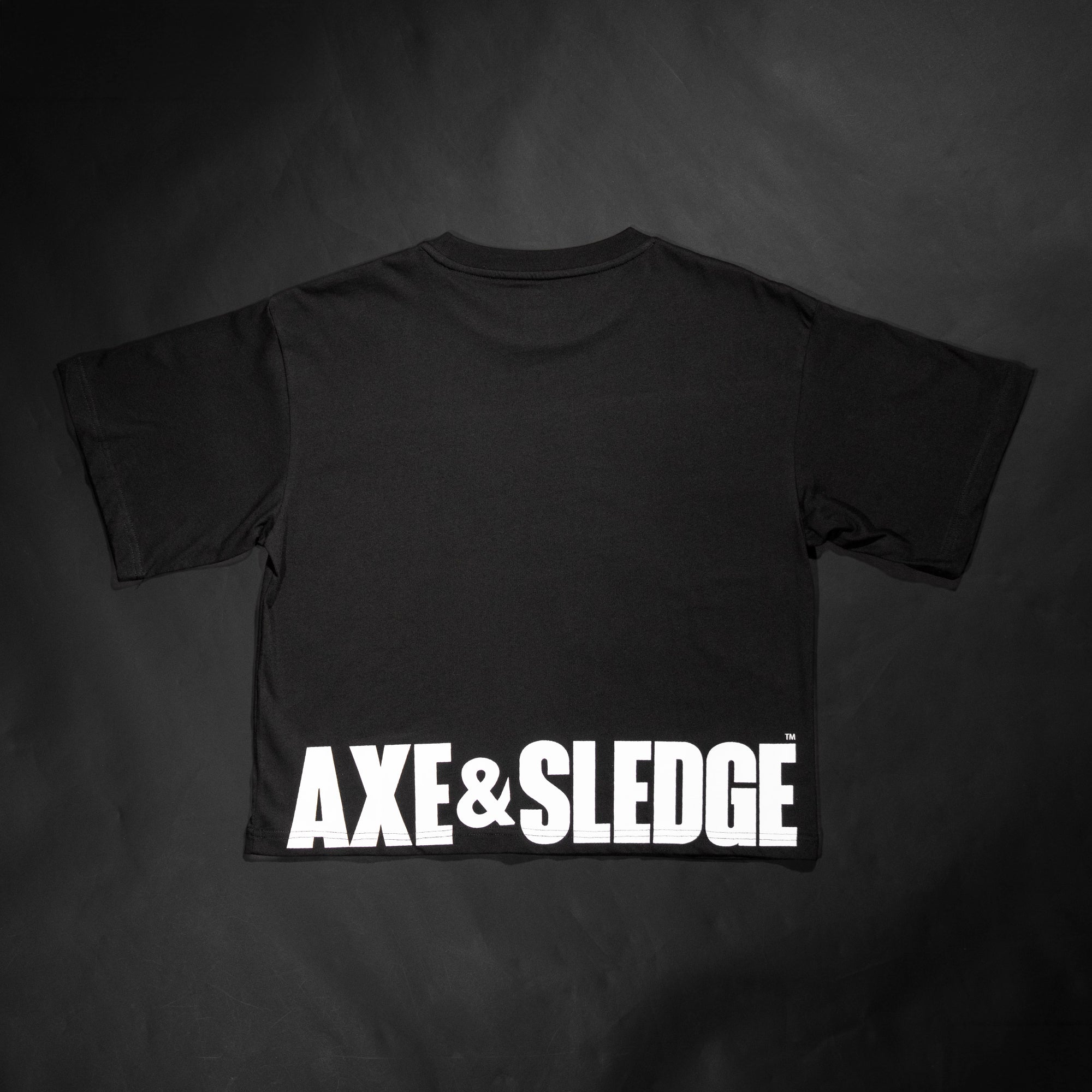 Women's Simple Icon Crop Drop // Black