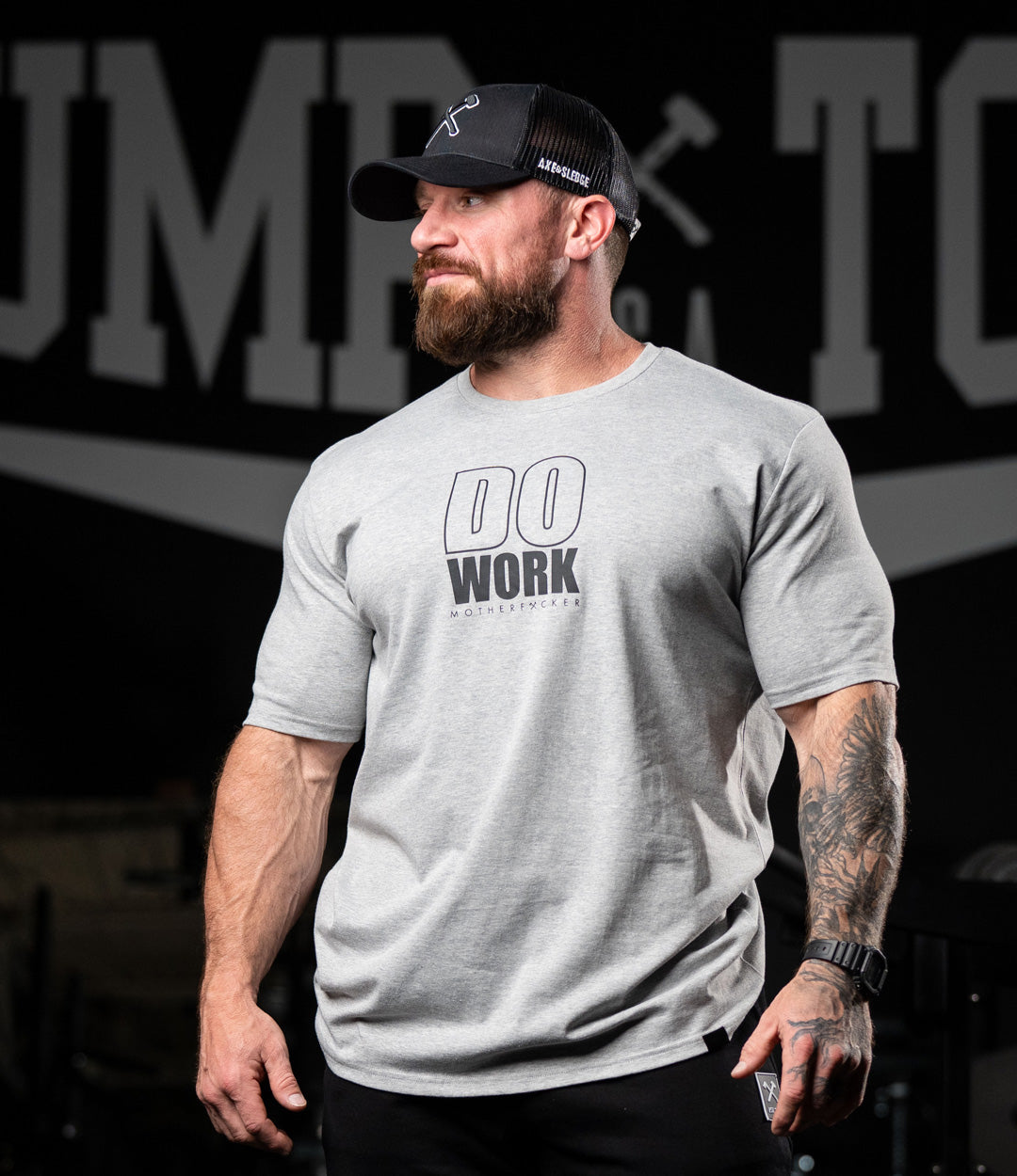 Do Work MF Heather Gray Tee