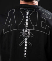 Axe Crest Cut Off Oversized Tee