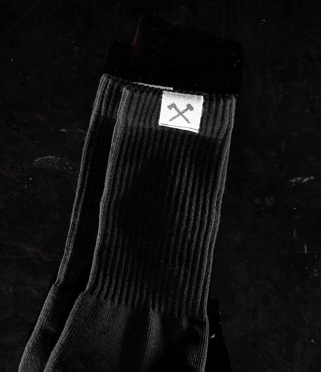 Icon Tag Socks // Black