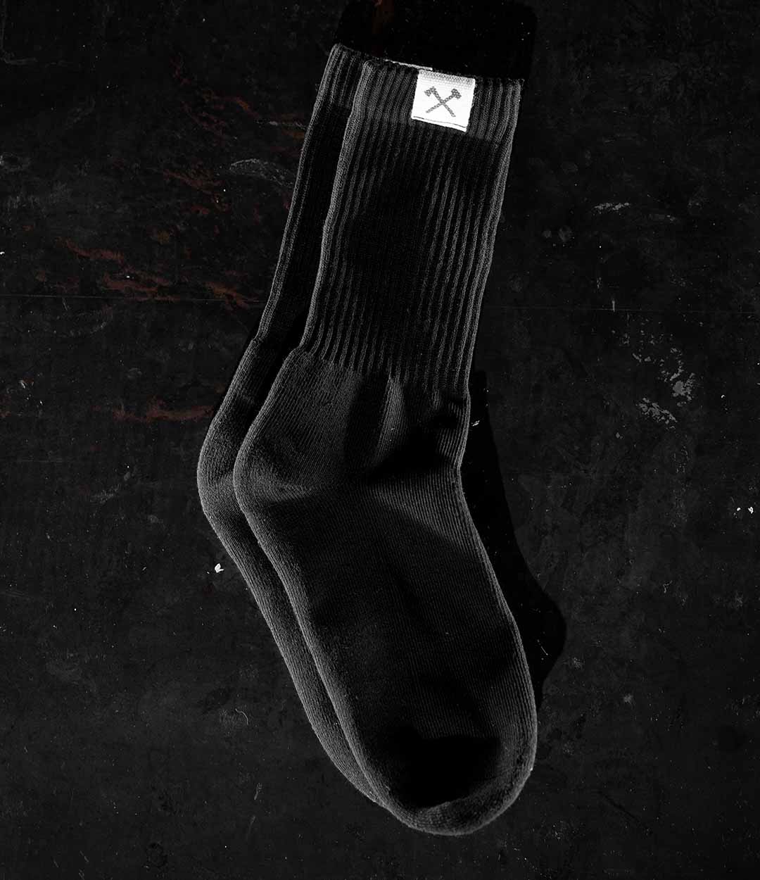 Icon Tag Socks // Black