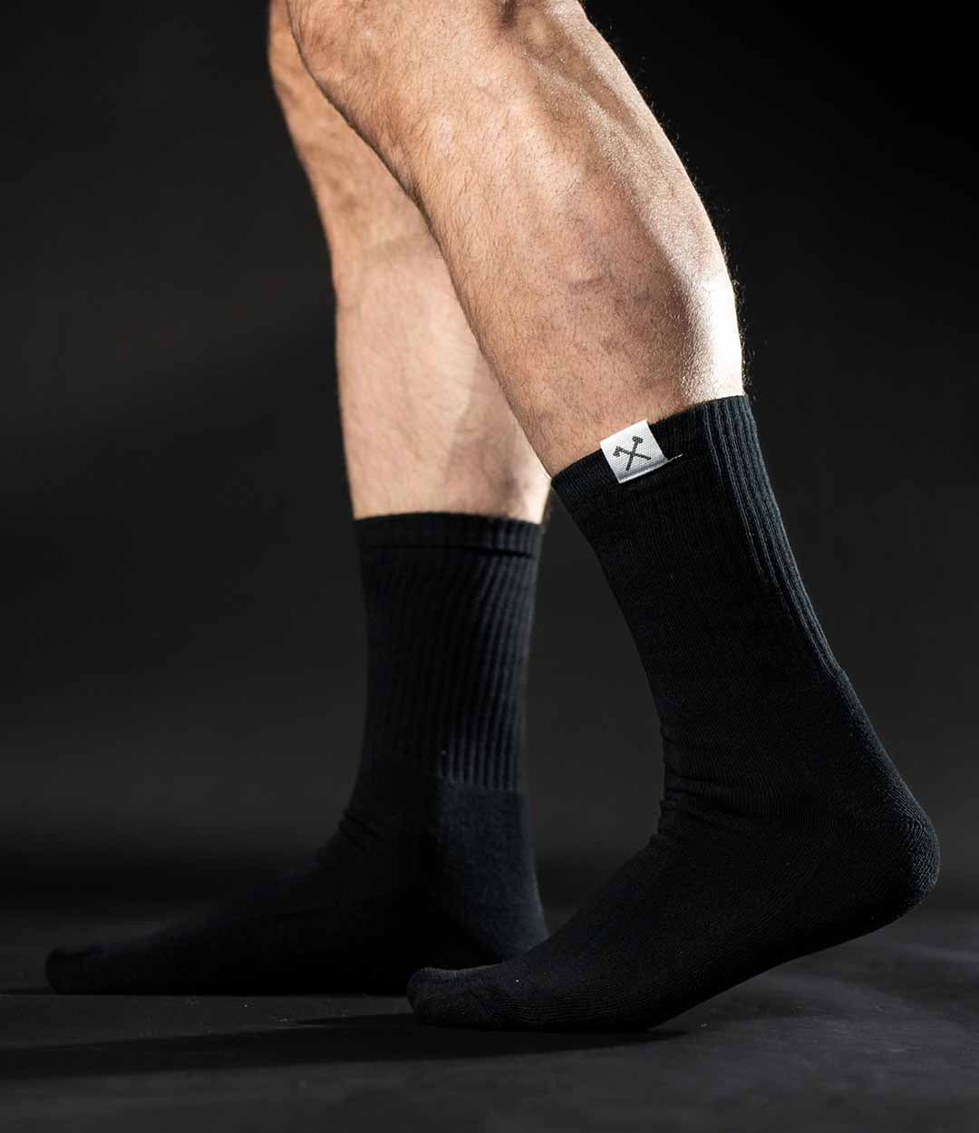 Icon Tag Socks // Black