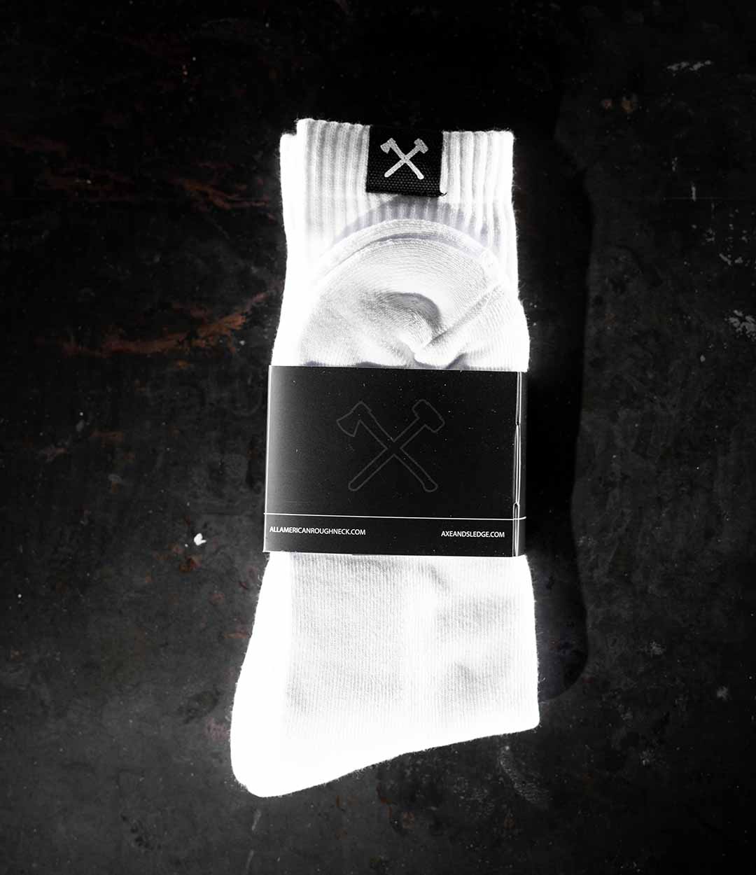 Icon Tag Socks // White