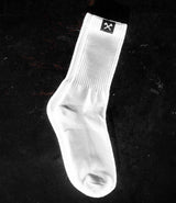 Icon Tag Socks // White