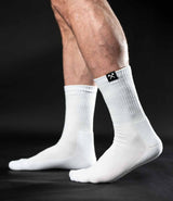 Icon Tag Socks // White