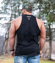 Axe Logo Seth Cut - White on Black